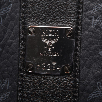 MCM Visetos Medium Liz Reversible Shopper Tote Black 12 of 16