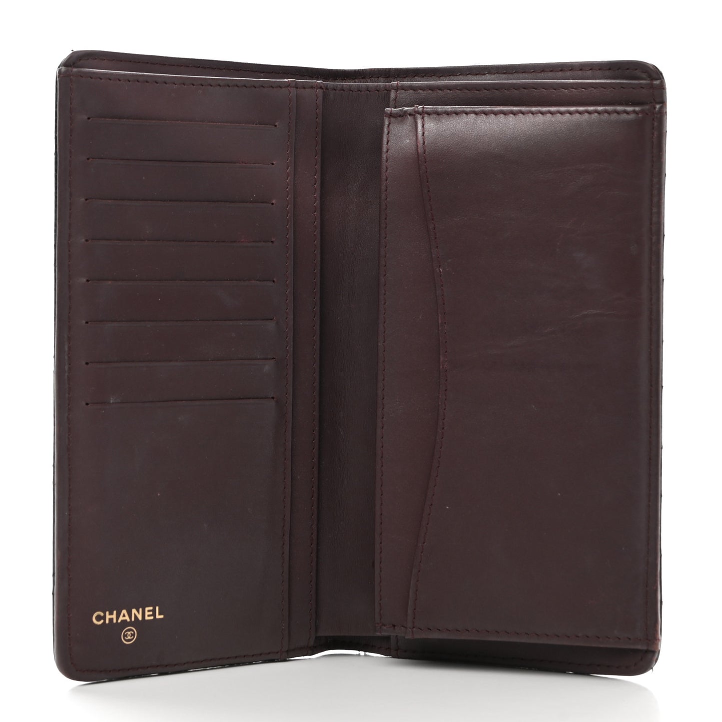Caviar Quilted Yen Wallet Black