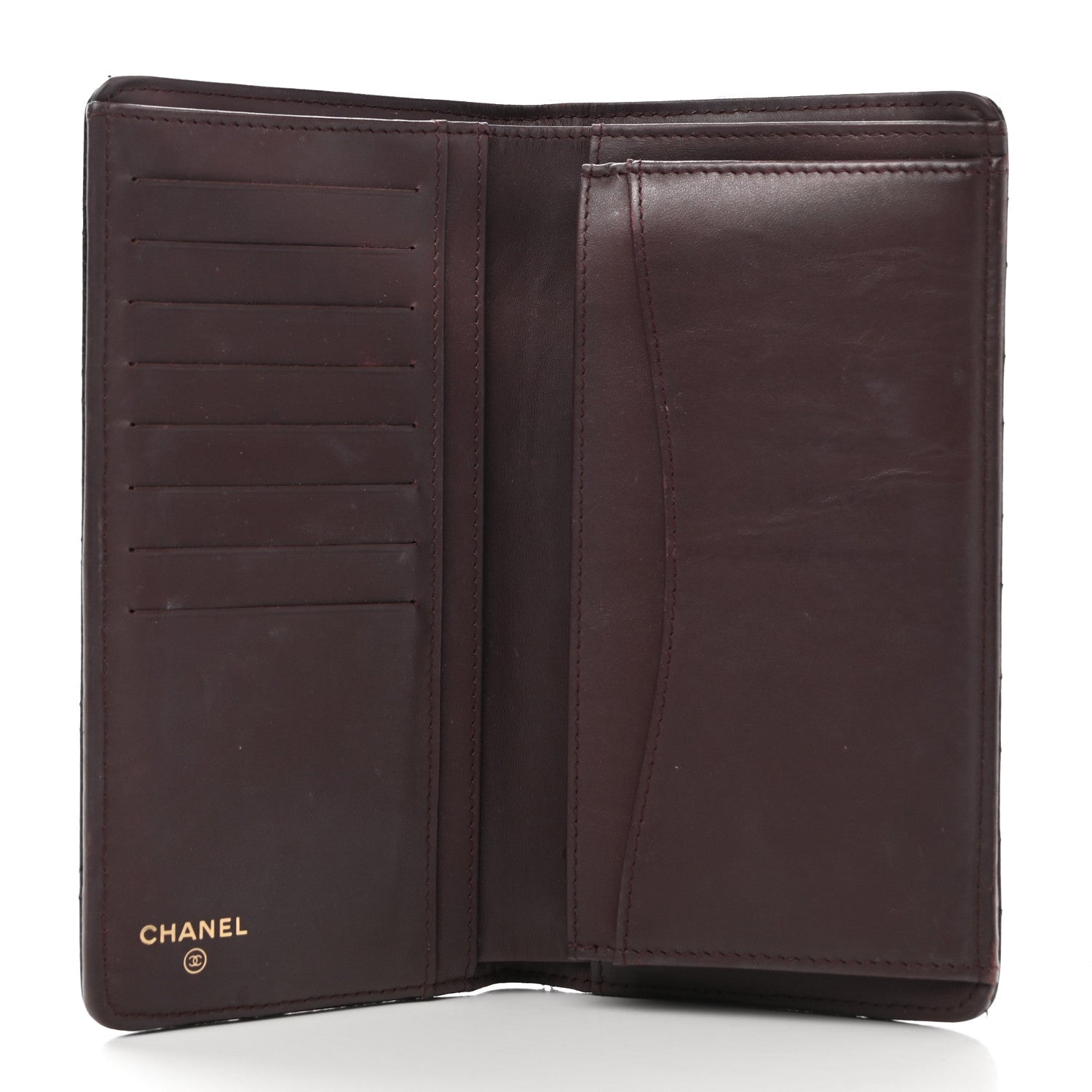 Chanel Caviar Quilted Yen Wallet Black 5 of 8