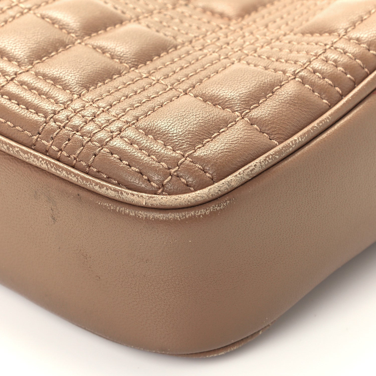Burberry Lambskin Quilted Camera Bag Camel 10 of 12