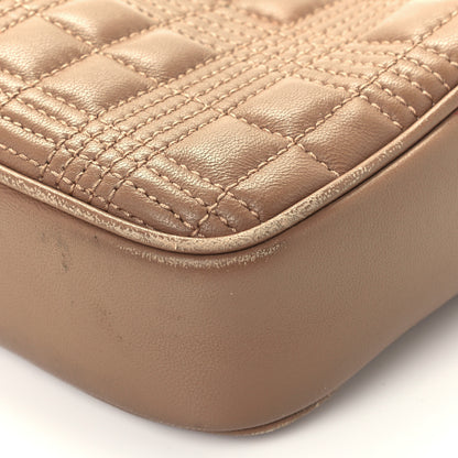 Burberry Lambskin Quilted Camera Bag Camel 10 of 12