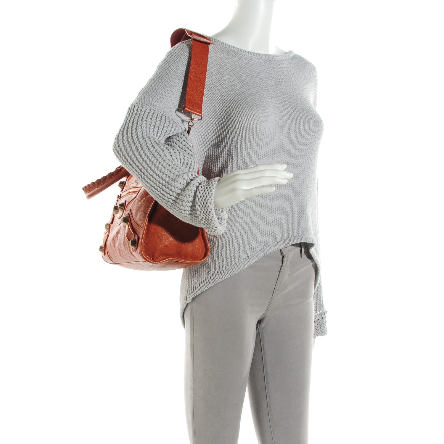 Balenciaga Agneau Giant 21 Rose Gold Hardware City Orange Brulee 2 of 7