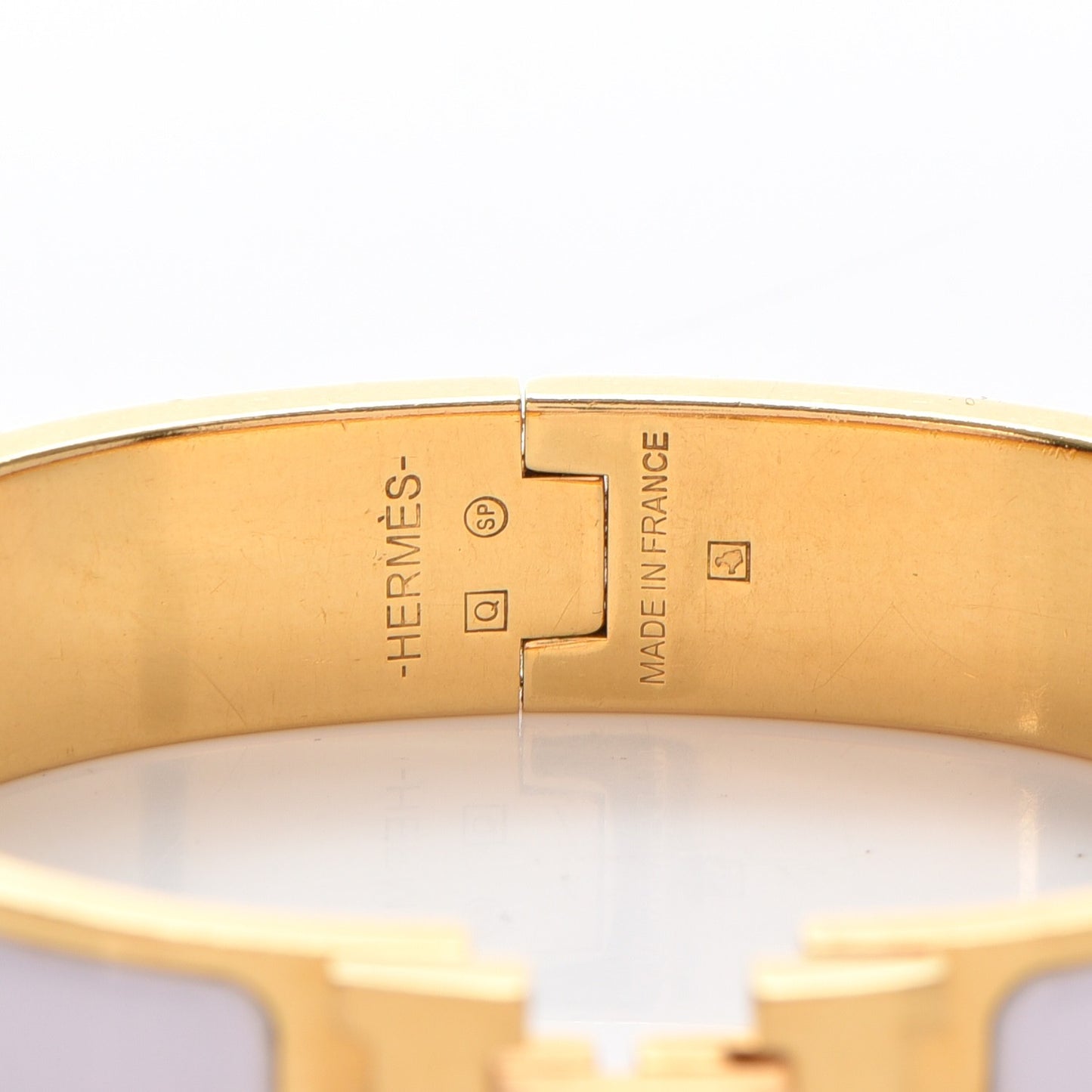 Narrow Enamel Clic Clac H Bracelet PM Rose Nymph