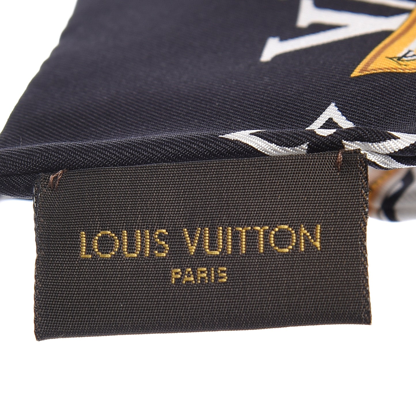 Silk Monogram Confidential Bandeau Black