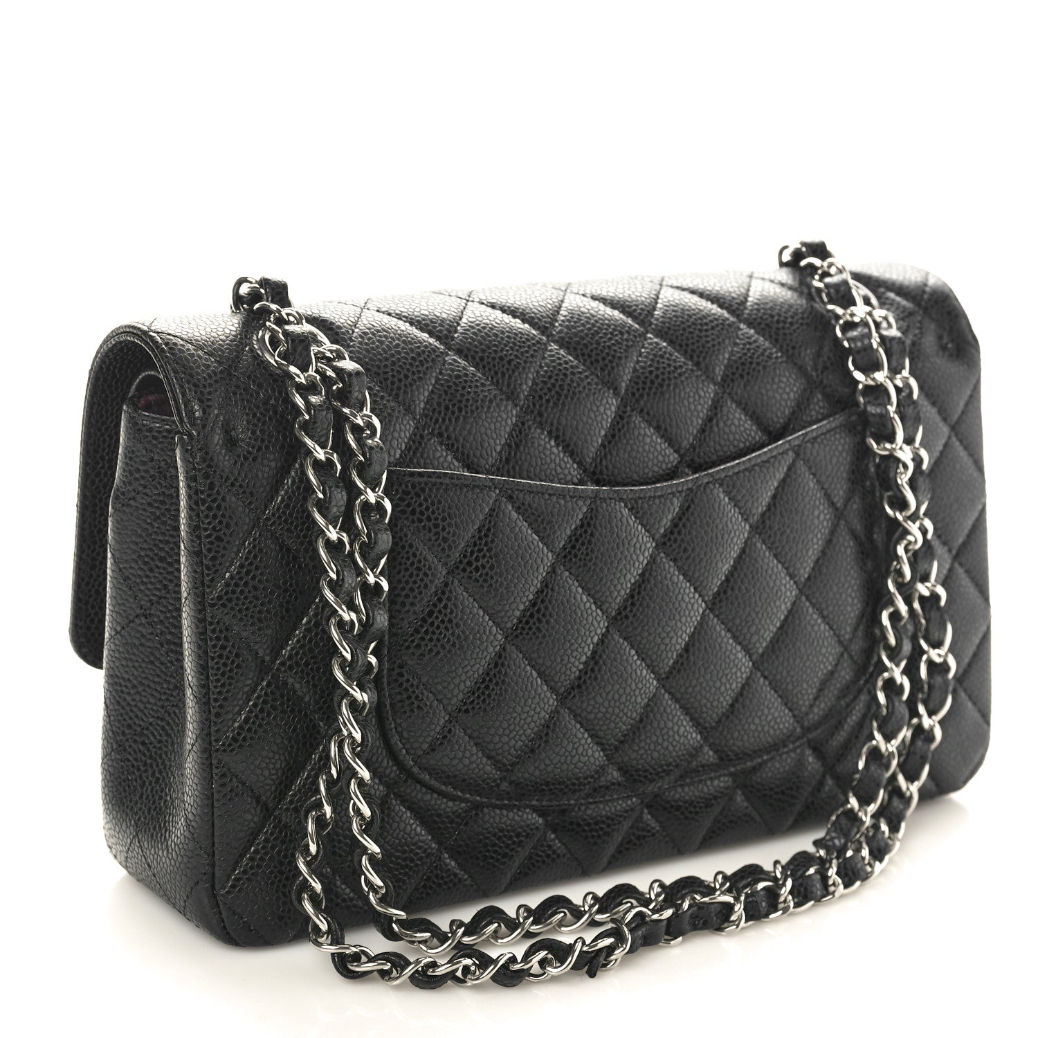 Chanel Caviar Quilted Medium Double Flap Black 3 of 9