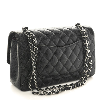 Chanel Caviar Quilted Medium Double Flap Black 3 of 9