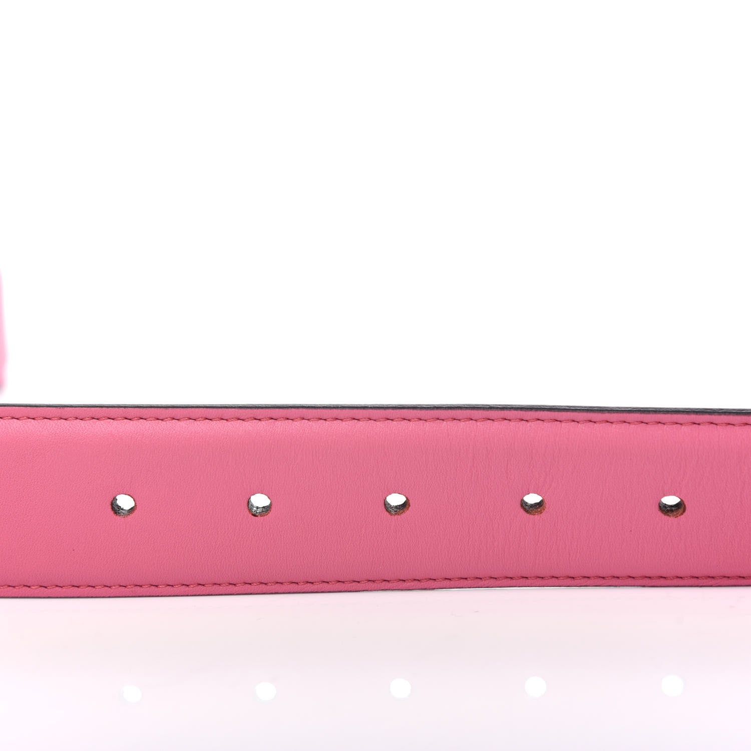 Gucci Moon Calfskin Interlocking G 37mm Belt 80 32 Glossy Pink 3 of 6