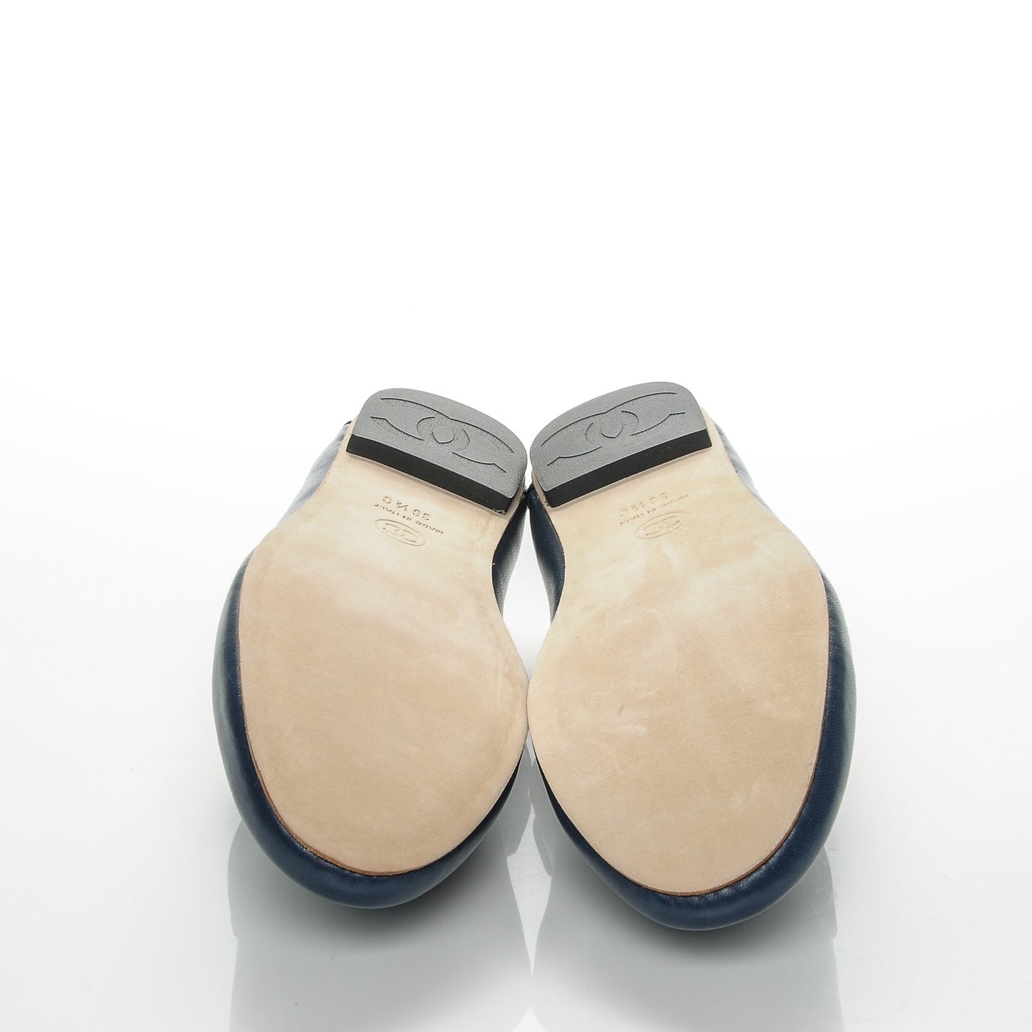 Lambskin CC Loafers 36.5 Navy