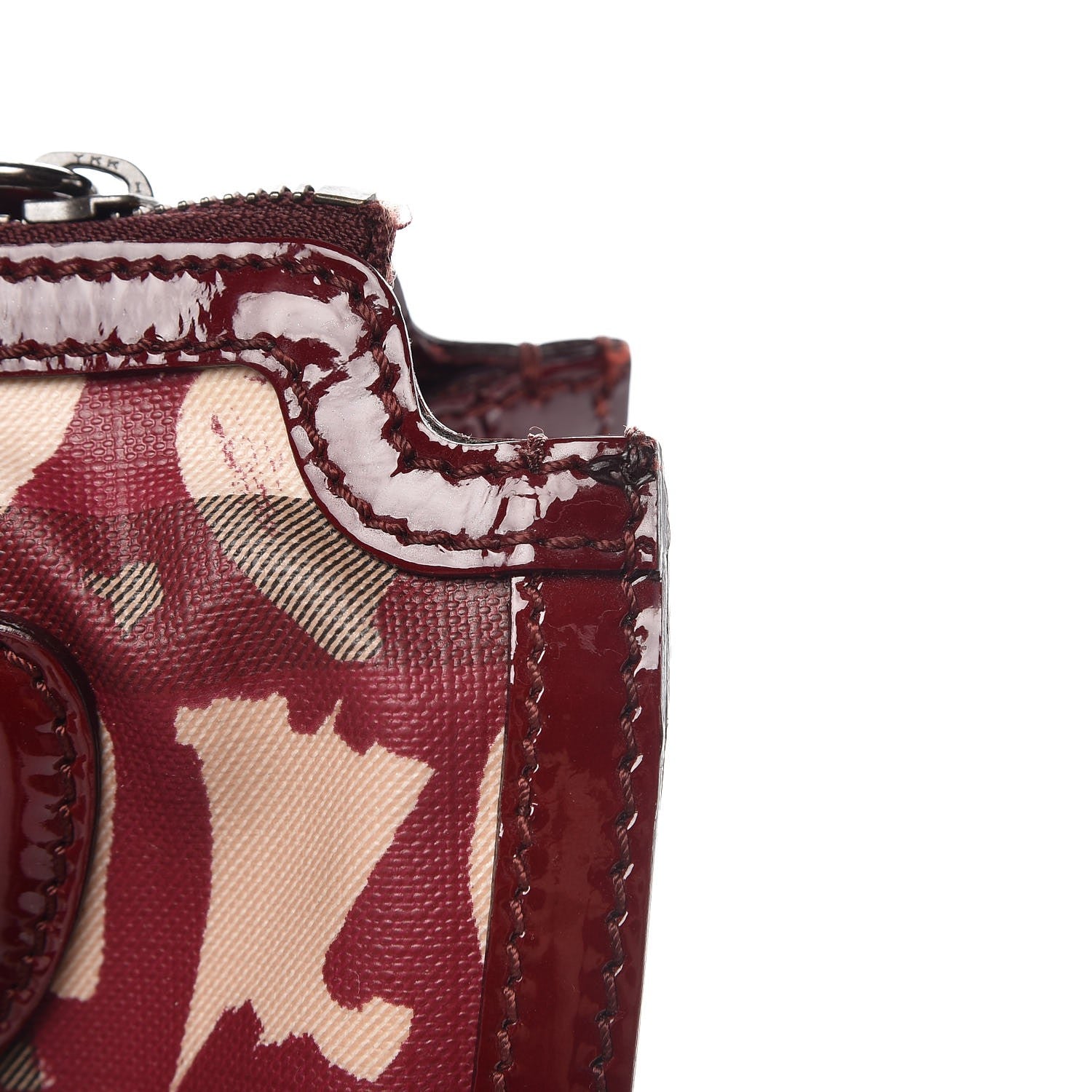 Burberry Nova Check Heart Print Pilgrim Satchel Berry 9 of 11