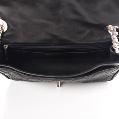 Chanel Lambskin Quilted Medium Icons Secret Label Flap Black 5 of 11