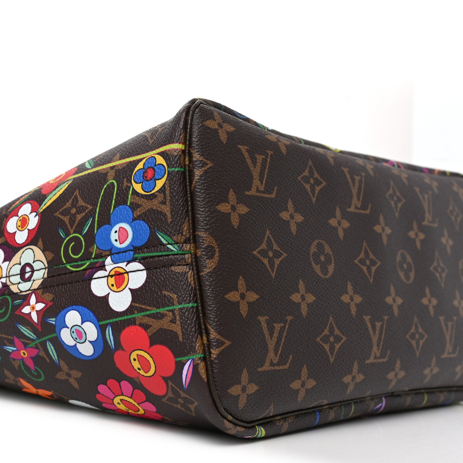 Louis Vuitton LV X TM Monogram Flowers Neverfull MM 8 of 9