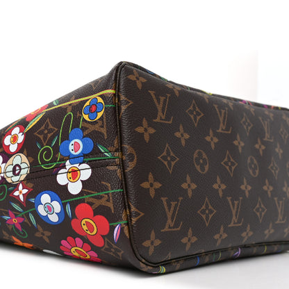 Louis Vuitton LV X TM Monogram Flowers Neverfull MM 8 of 9
