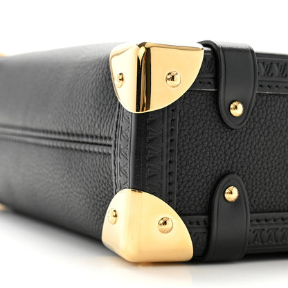 Louis Vuitton Grained Calfskin Side Trunk PM Black 9 of 11