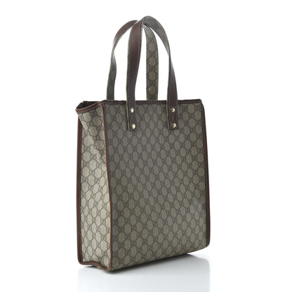 Gucci GG Plus Monogram Small Signature Web Loop Vertical Tote Light Brown 3 of 10