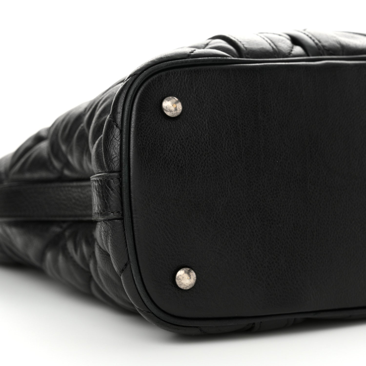 Chanel Calfskin Quilted Small Casual Riviera Tote Black 10 of 13