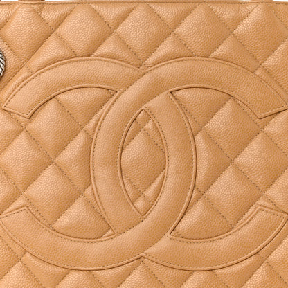 Chanel Caviar Quilted Medallion Tote Beige 8 of 13