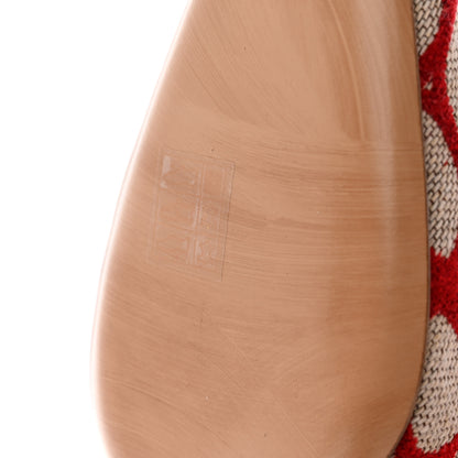 Valentino Garavani Toile Iconographe Calfskin Vlogo Knee High 30mm Boots 39 Naturale Rosso Valentino 13 of 17