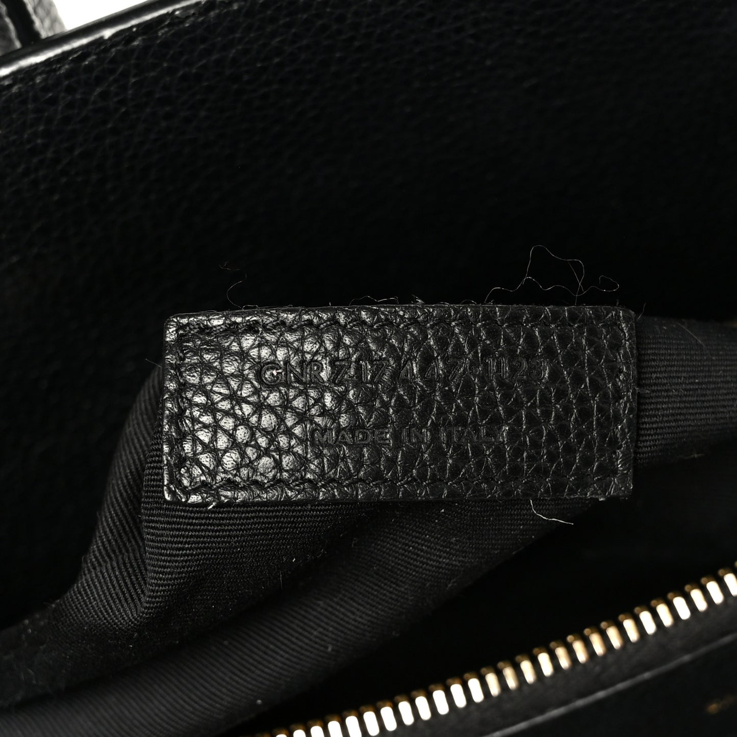 Grained Calfskin Small Supple Sac De Jour Black
