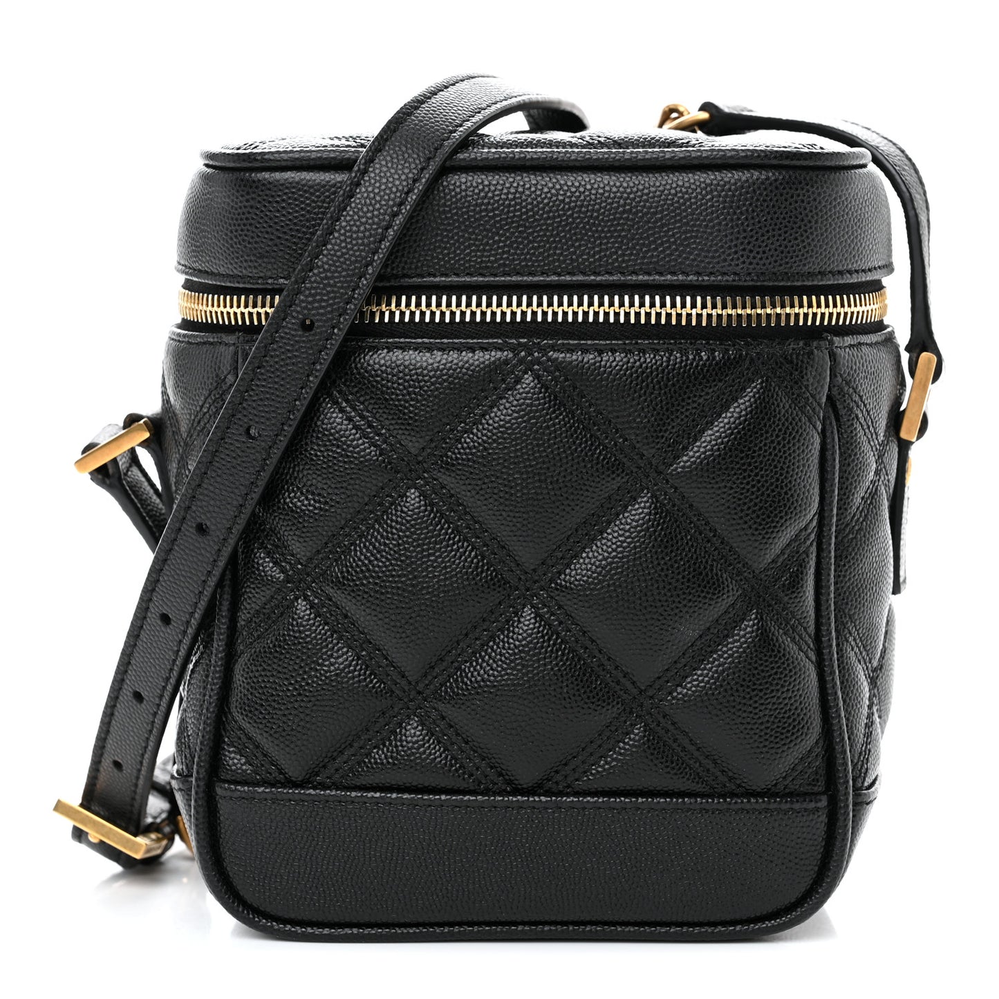 Grain de Poudre Quilted 80's Vanity Bag Black