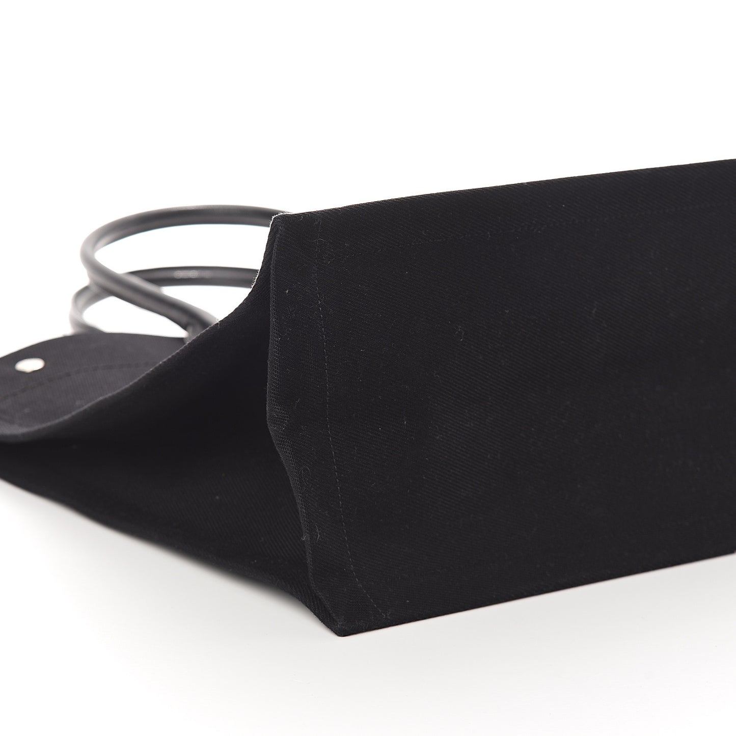 Linen Calfskin Rive Gauche Tote Black