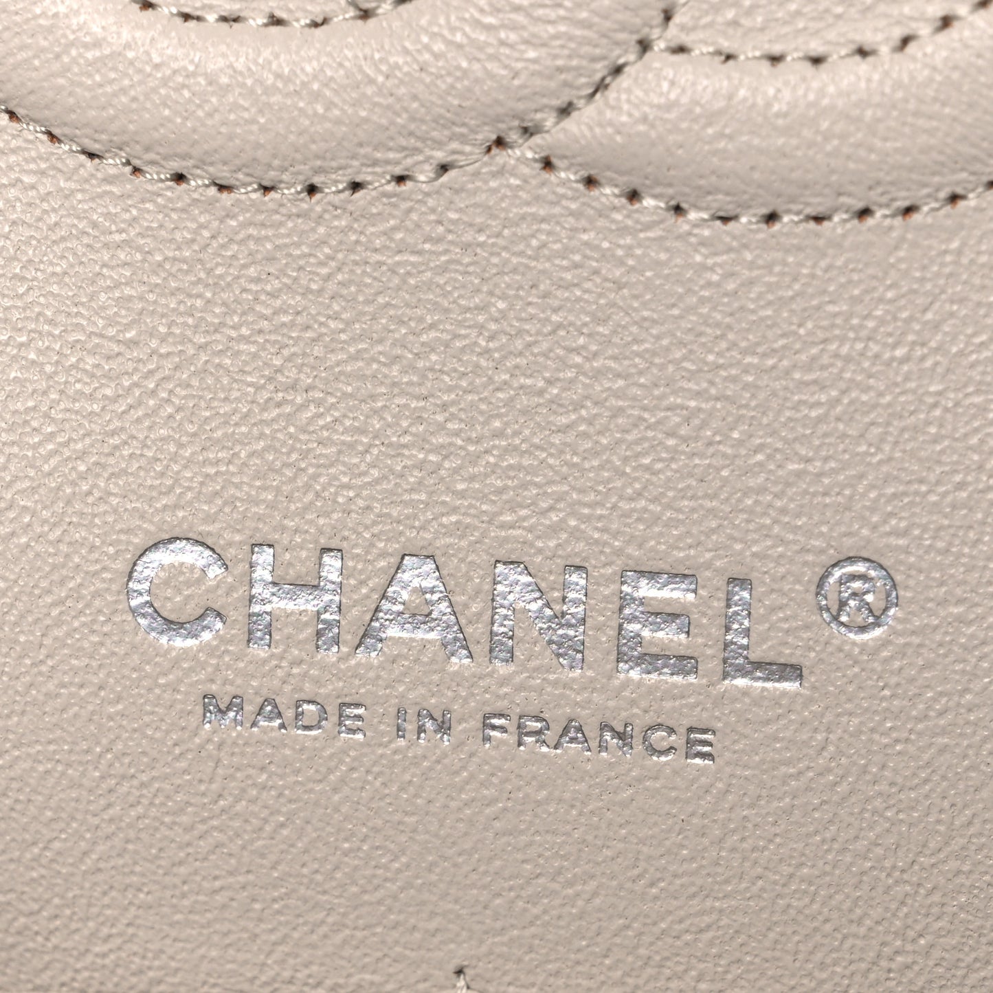 Caviar Quilted Medium Double Flap Ivory