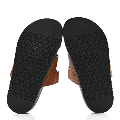 Hermes Epsom Womens Chypre Sandals 36 Gold 5 of 8