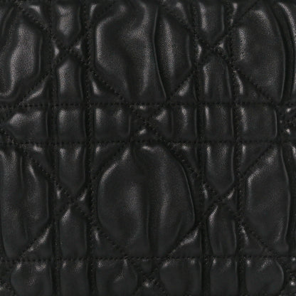 Christian Dior Lambskin Cannage Pouch Black 10 of 12