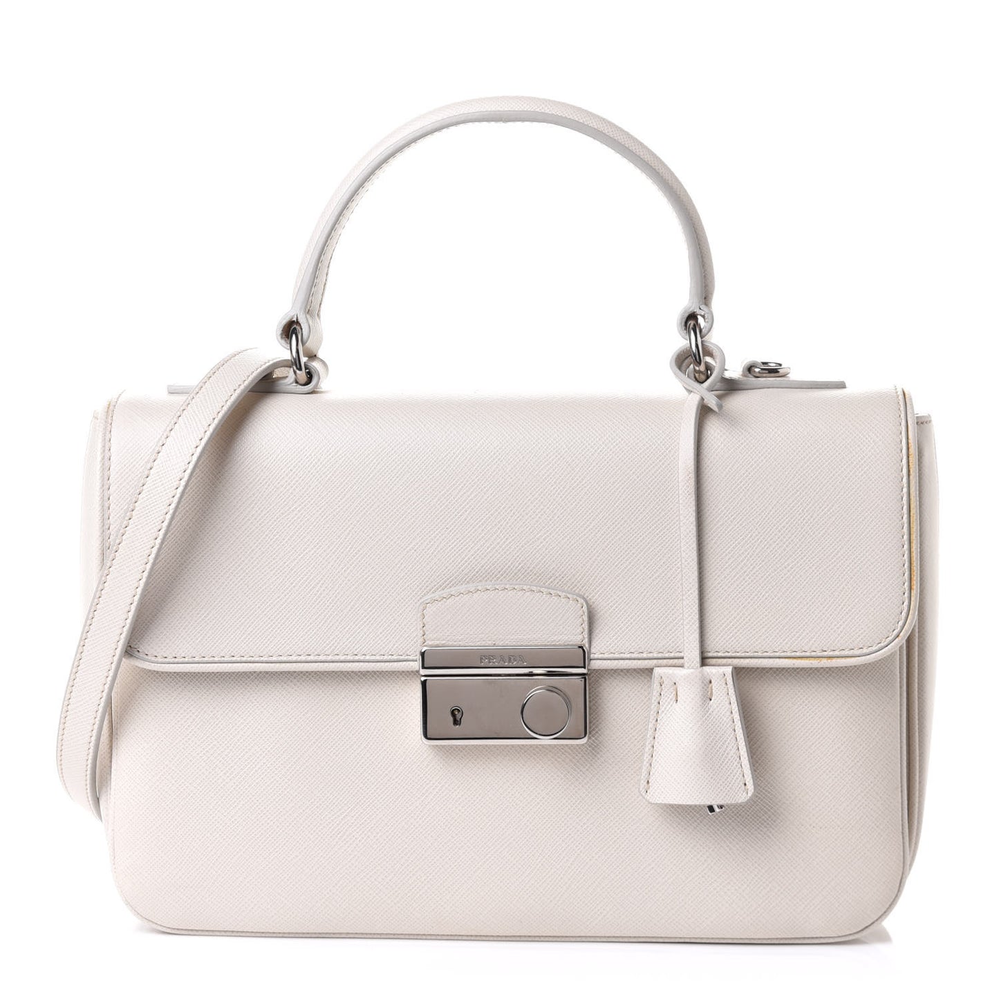 Saffiano Lux Sound Top Handle Pomice