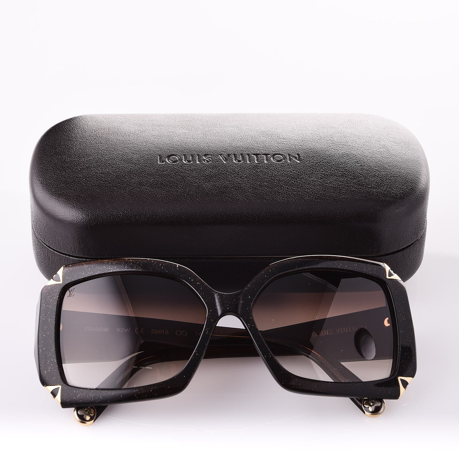 Louis Vuitton Hortensia Cat Eye Sunglasses Z0366W Brown Glitter 8 of 8