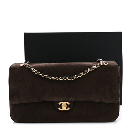 Chanel Suede Calfskin Small Souplissimo Maxi Flap Dark Brown 11 of 11