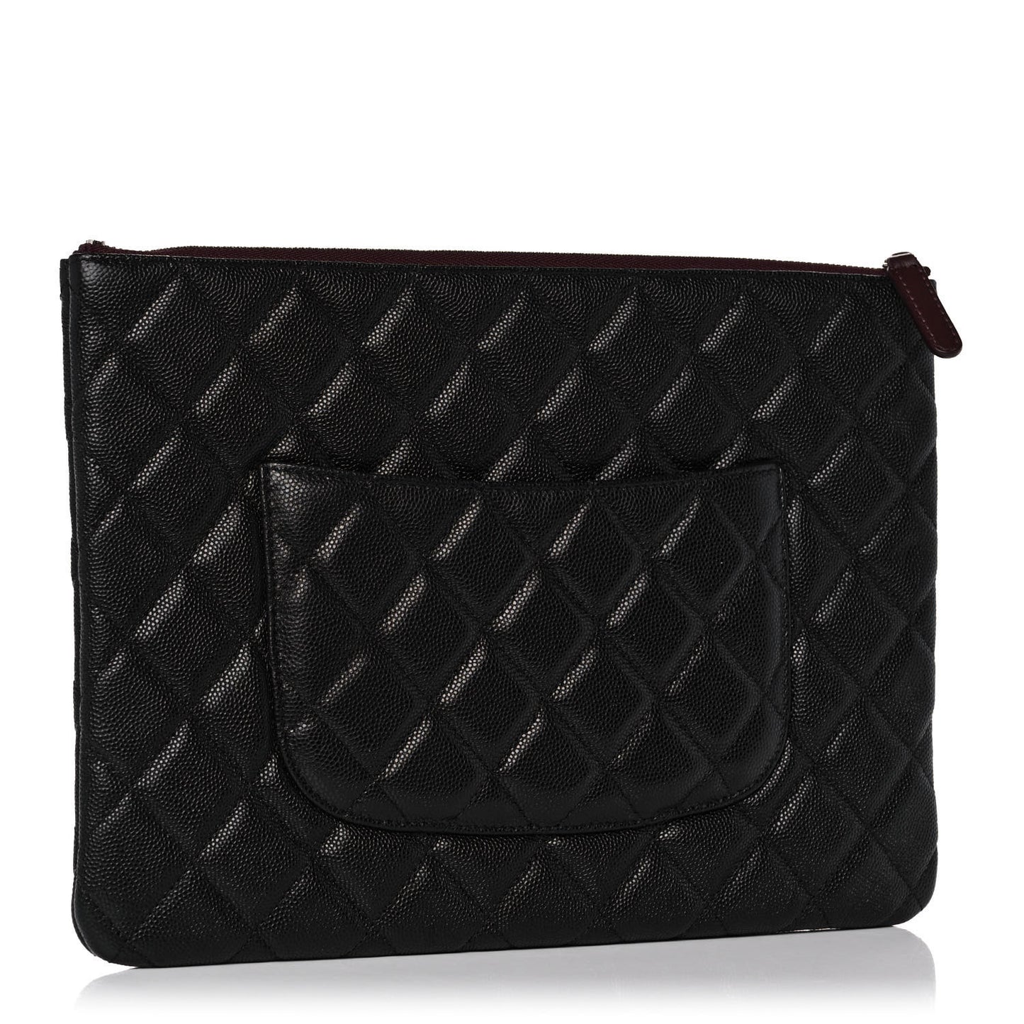 Caviar Quilted Medium Cosmetic Case Black