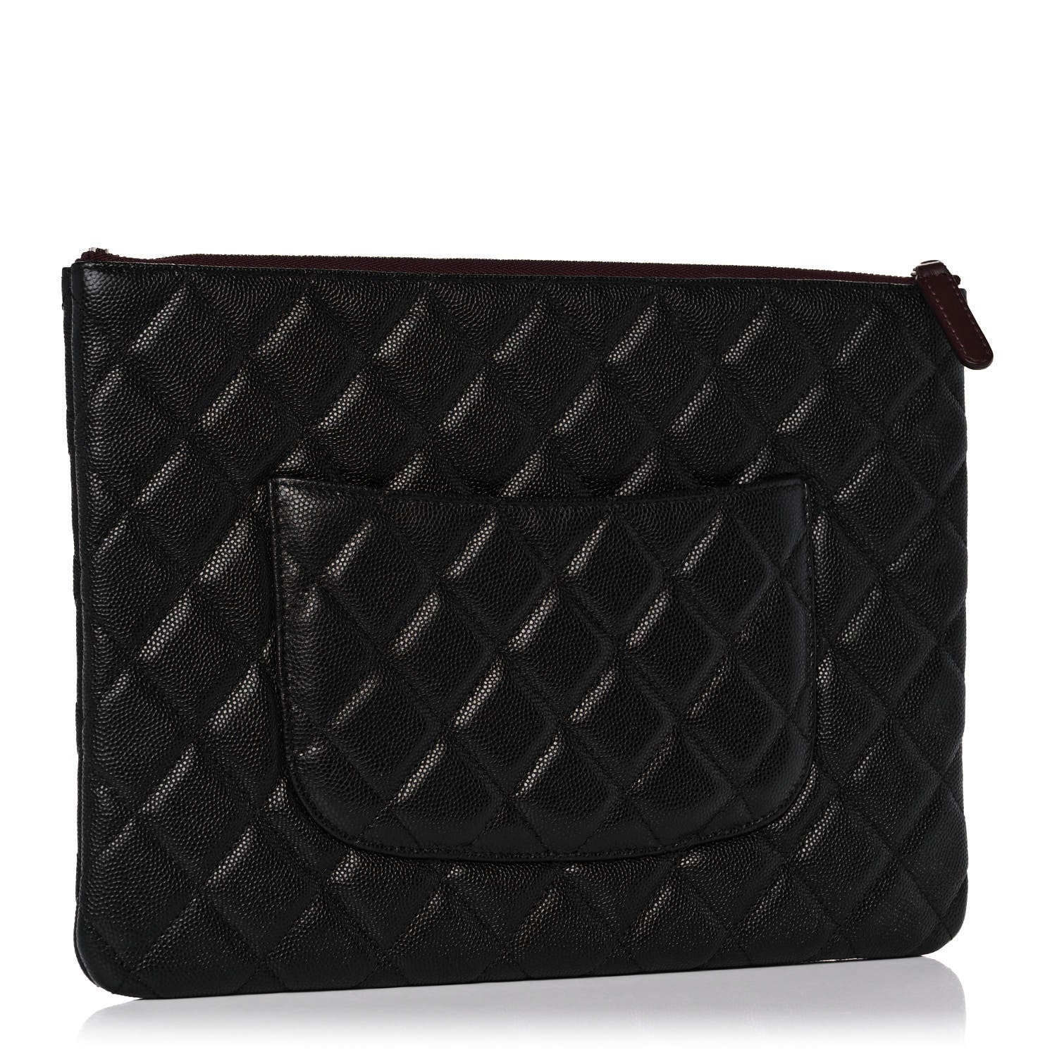 Chanel Caviar Quilted Medium Cosmetic Case Black 3 of 10