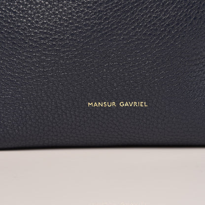 Mansur Gavriel Tumbled Calfskin Mini Bucket Bag Blue 7 of 9