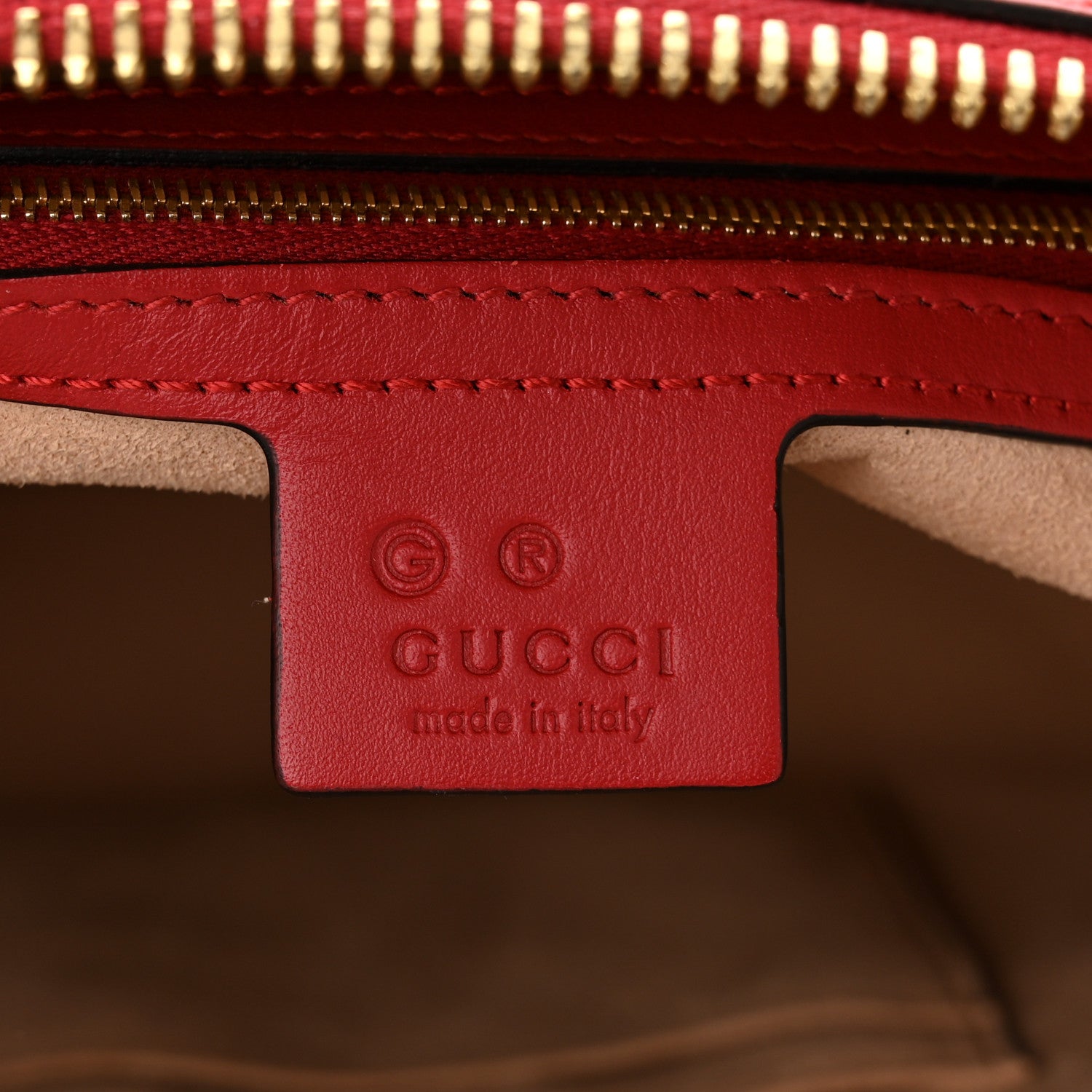 Gucci GG Supreme Monogram Blooms Medium Zippered Bucket Tote Beige Blue Navy Hibiscus Red 6 of 13