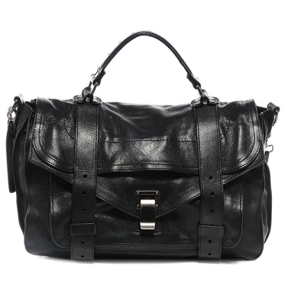 Proenza Schouler Lambskin PS1 Medium Satchel Black 1 of 8