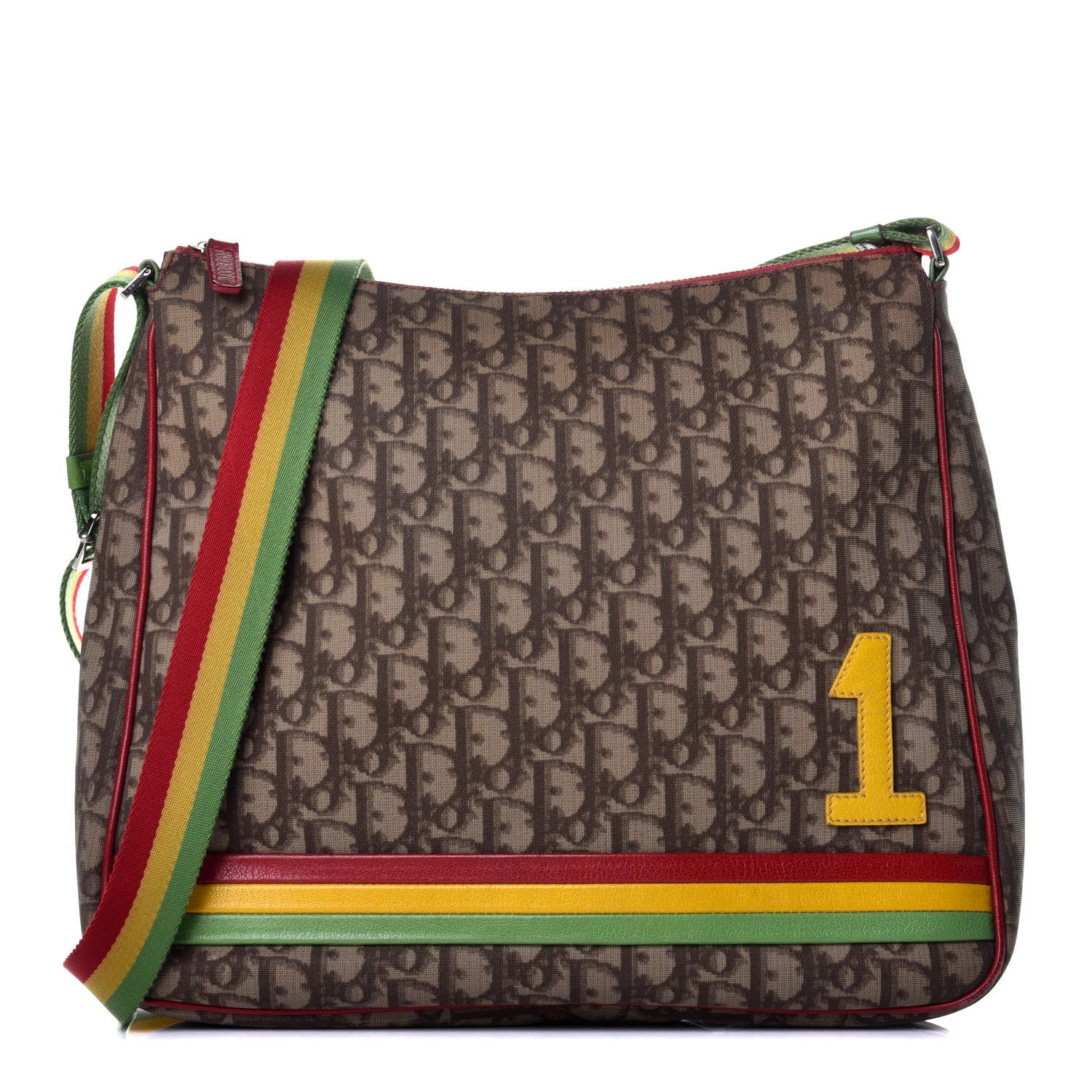 Christian Dior Monogram Rasta Messenger Beige 1 of 8