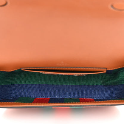 Gucci X DANS LE VERT GG Supreme Monogram Cuoio Web Mini Retro Interlocking G Top Handle Beige Rosso Ebony Harness Brown 5 of 11