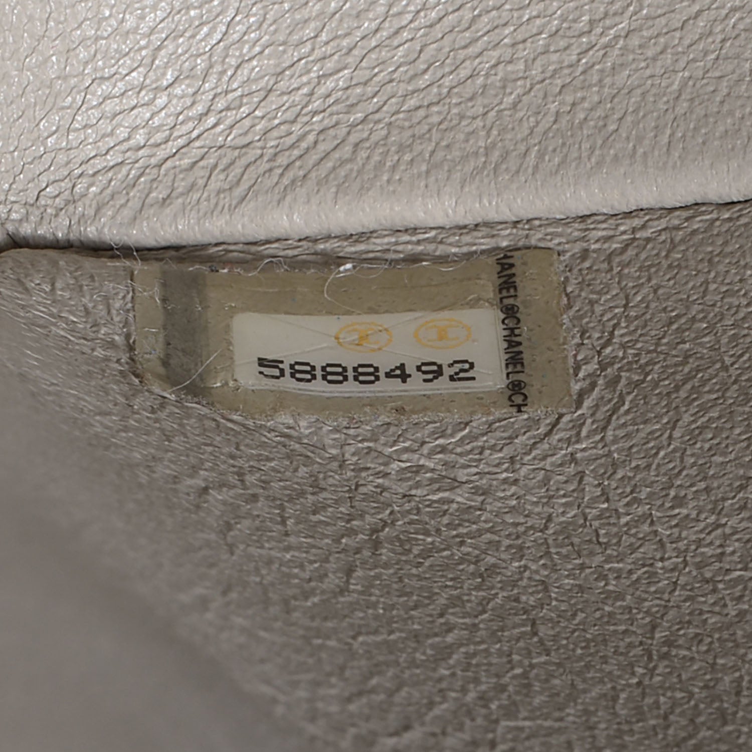 Chanel Lambskin Quilted Medium Double Flap Light Grey 8 of 8