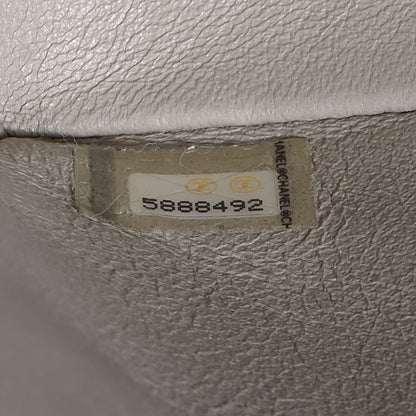 Chanel Lambskin Quilted Medium Double Flap Light Grey 8 of 8