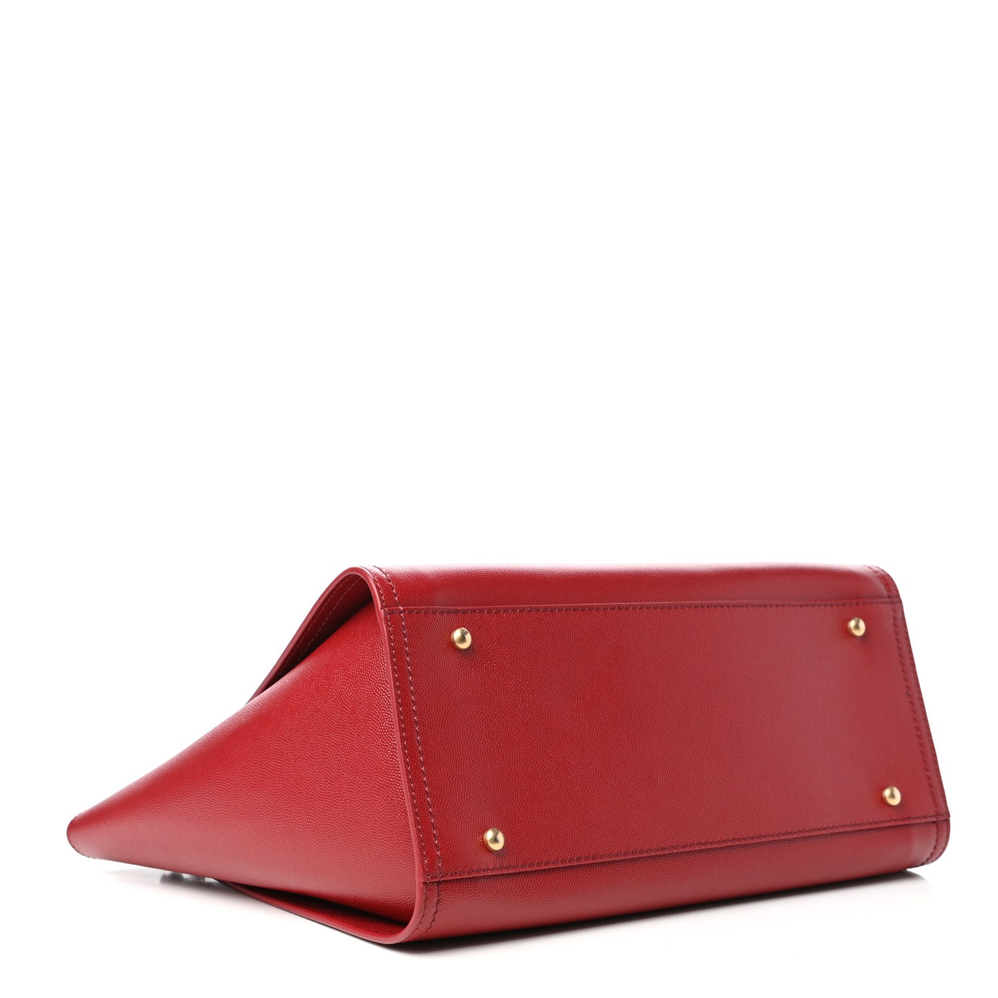 Caviar Small Studded Deauville Tote Red
