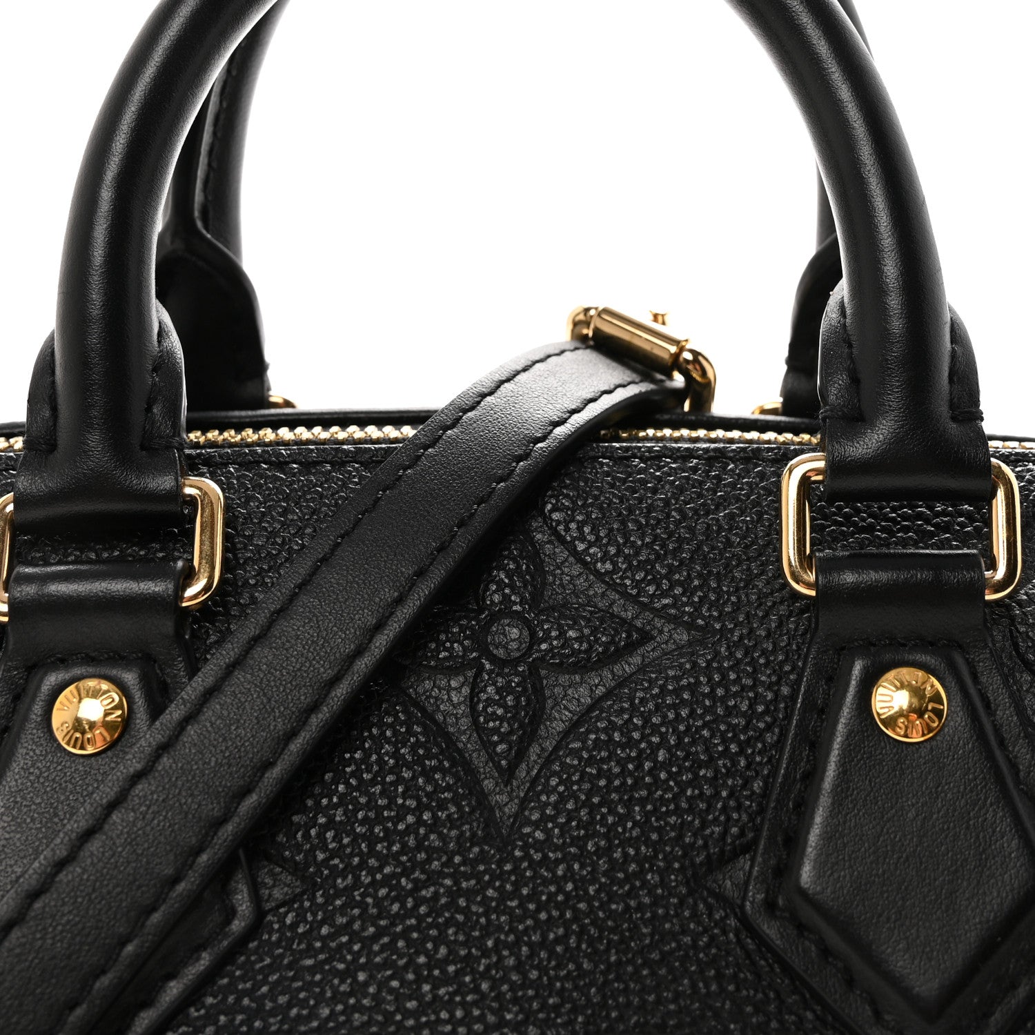 Louis Vuitton Empreinte Monogram Giant Speedy Bandouliere 20 Black 7 of 9