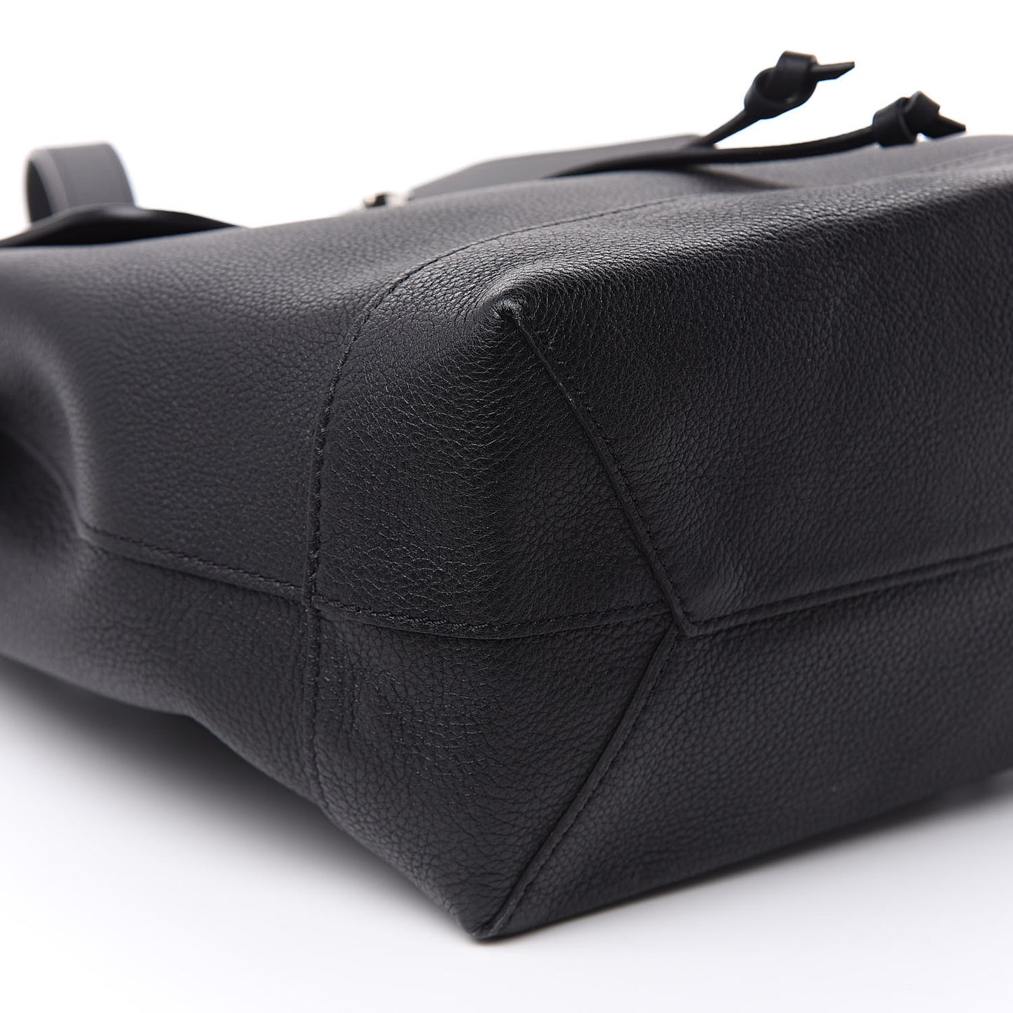 Calfskin Lockme Backpack Black