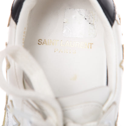 Saint Laurent Nappa Star Court Sneakers 34 Off White 9 of 13