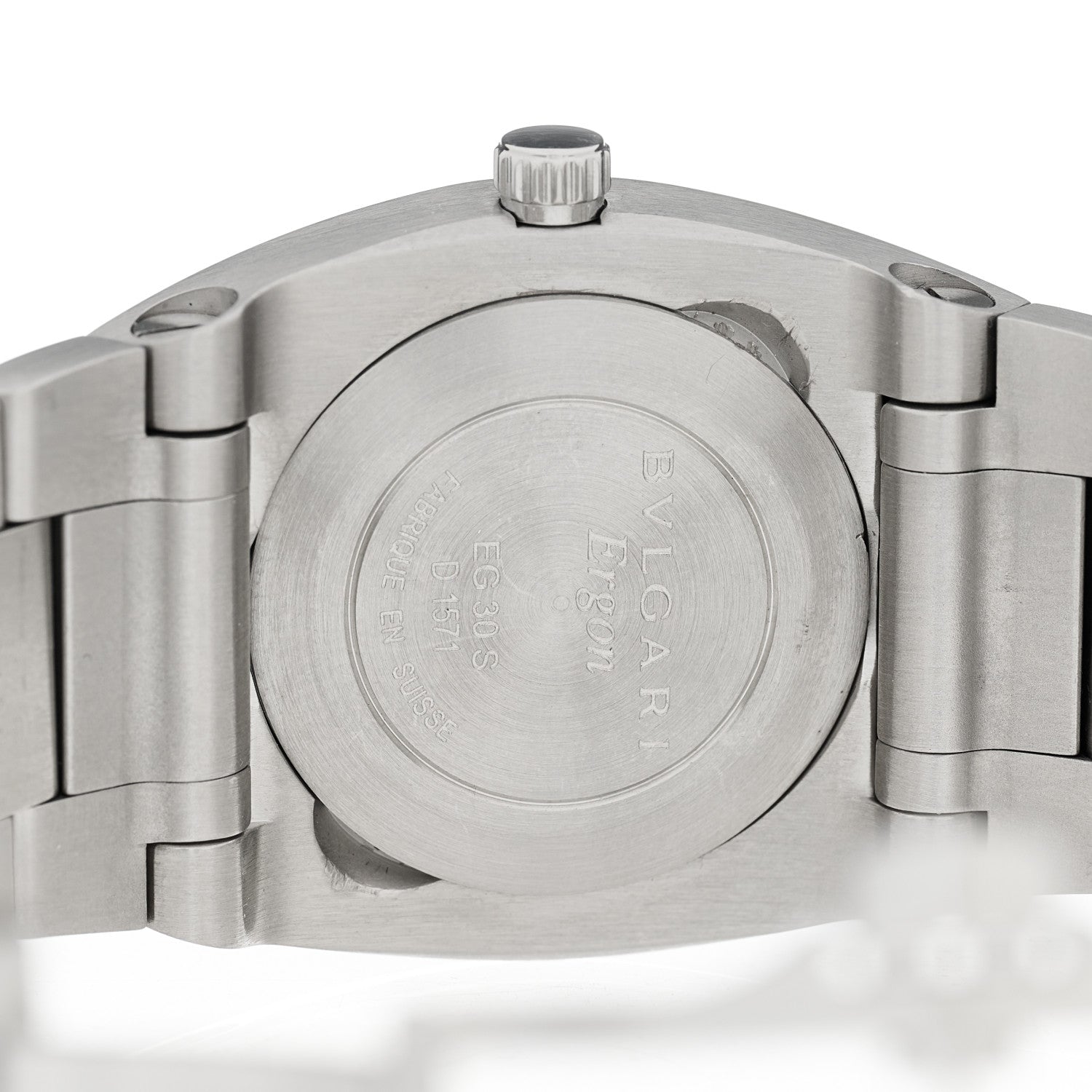 Bulgari Stainless Steel 30mm Ergon Quartz Watch Black 4 of 4