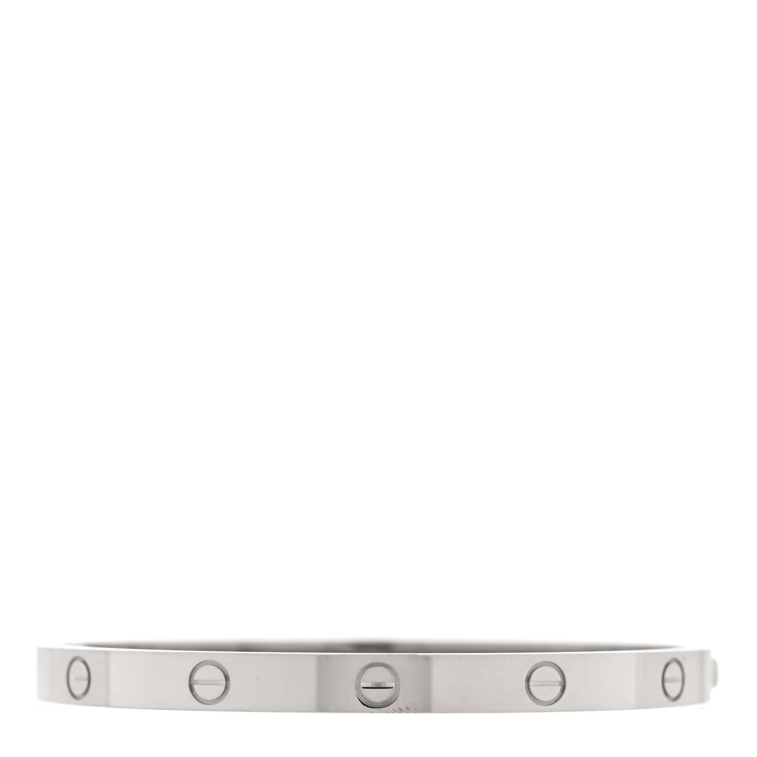 Cartier 18K White Gold Medium LOVE Bracelet 16 1 of 7