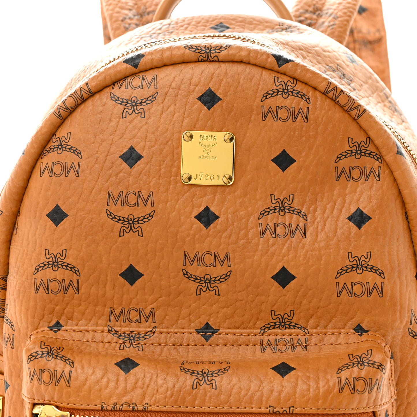Visetos Side Stud Mini Stark Backpack Cognac