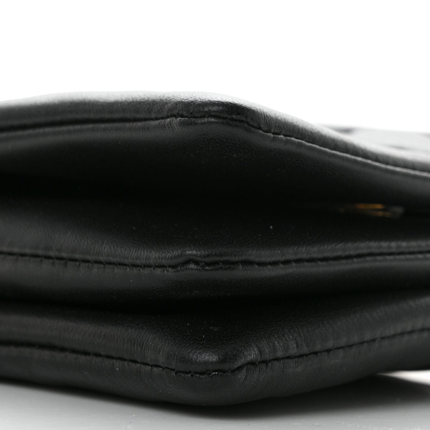 Lambskin Embossed Monogram Coussin Belt Bag Black