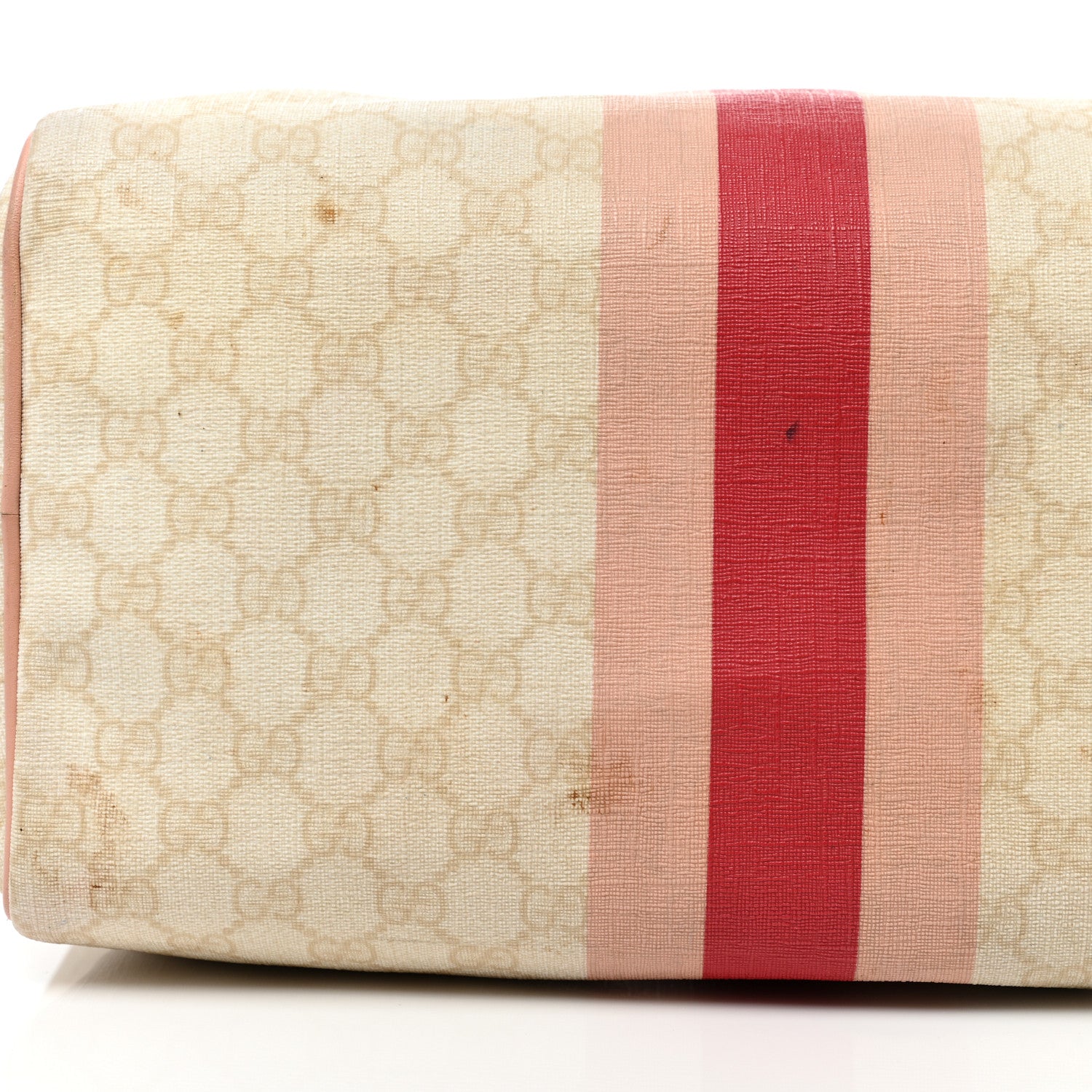 Gucci GG Plus Monogram Web Stripe Medium Joy Boston Pink 12 of 14