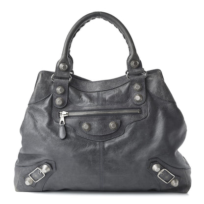 Balenciaga Agneau Giant 21 Hardware Silver Brief Anthracite 1 of 11