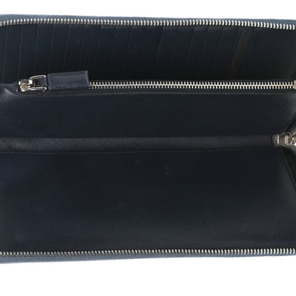 Prada Saffiano Zip Around Document Wallet Lago 5 of 13